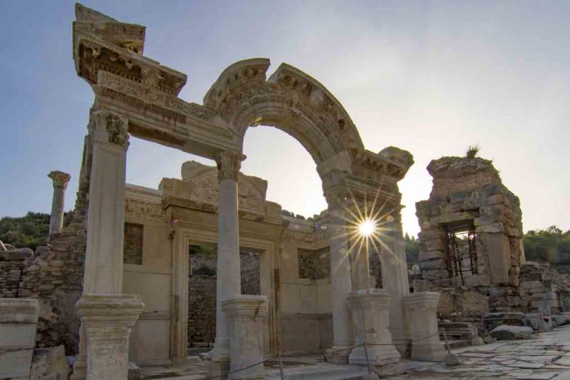 Ruins of an ancient building at Ephesus