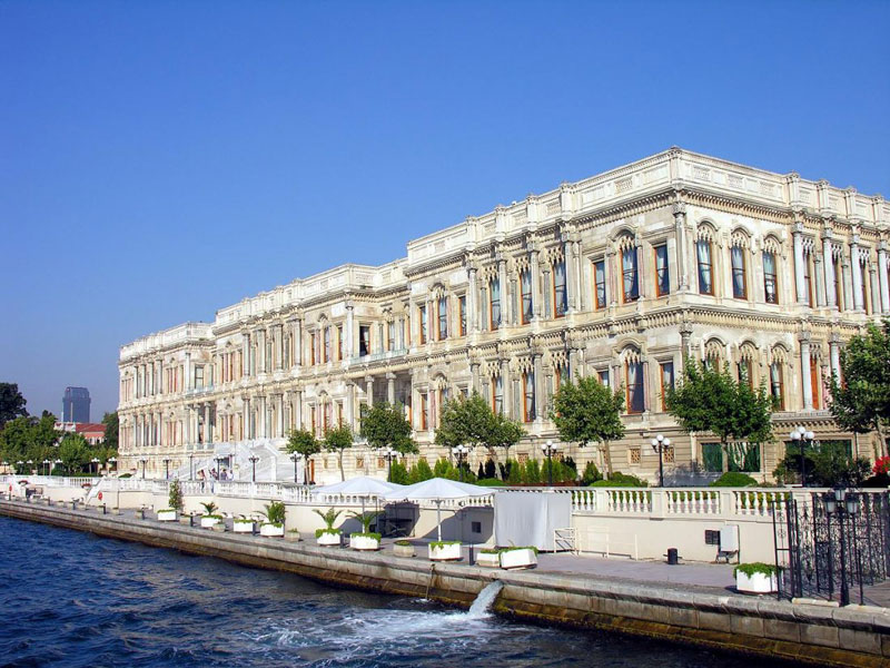 Historic grand palace beside the Bosporus